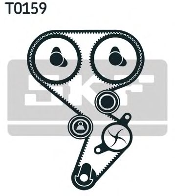 VKMC 06021 SKF - Насос охолоджуючої рідини + комплект зубчатого ремня1
